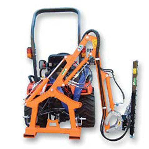 Rinieri BRM 120 compacte hydraulische heggenschaar voor smalspoortractor